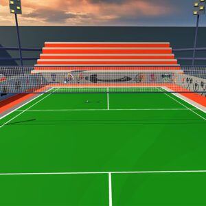 3d badminton court, badminton court 3d model, badminton court environment,
