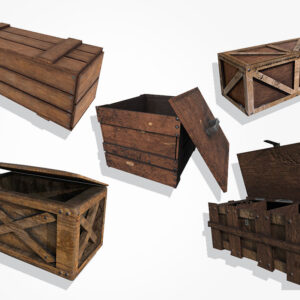 3d wooden boxes, 3d wooden supply crate boxes, wooden boxes, 3d supply boxes, 3d wooden crates pack,