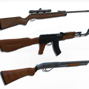 3d rifles pack, 3d rifle collection, 3d rifle, 3d ak 47, 3d sniper gun, 3d shotgun,