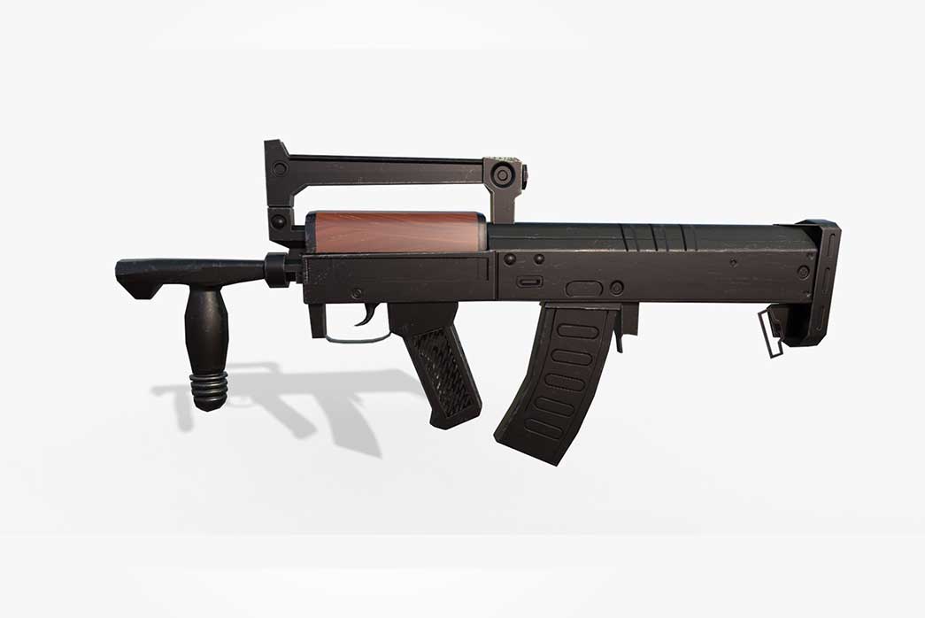 groza rifle 3d model, rifle 3d model, 3d groza rifle, 3d gun, military weapon 3d model,
