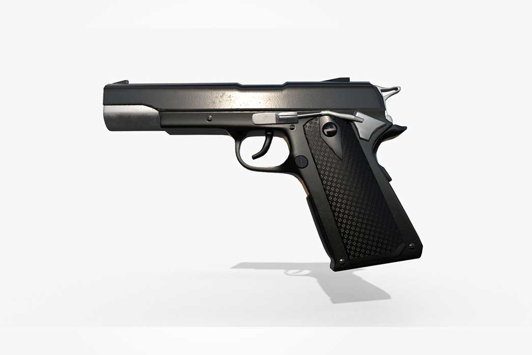pistol 3d model, colt pistol 3d model, colt pistol, 3d pistol, 3d gun,