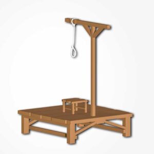 hanging gibbet, hanging gibbet 3d model, low poly hanging gibbet, free hanging gibbet, free 3d model