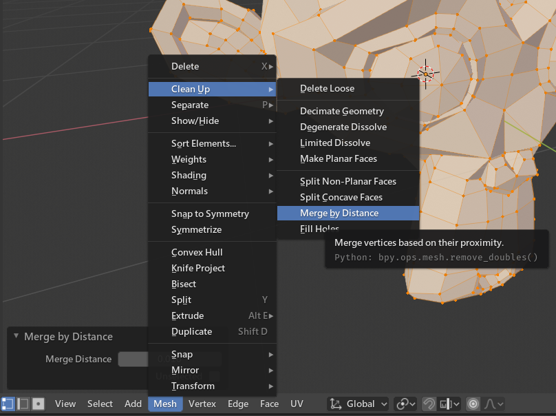 identify duplicate vertices
merge by distance function in blender