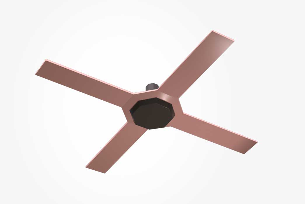 fan 3d model, 3d model fan, 3d ceiling fan, low poly fan 3d model,