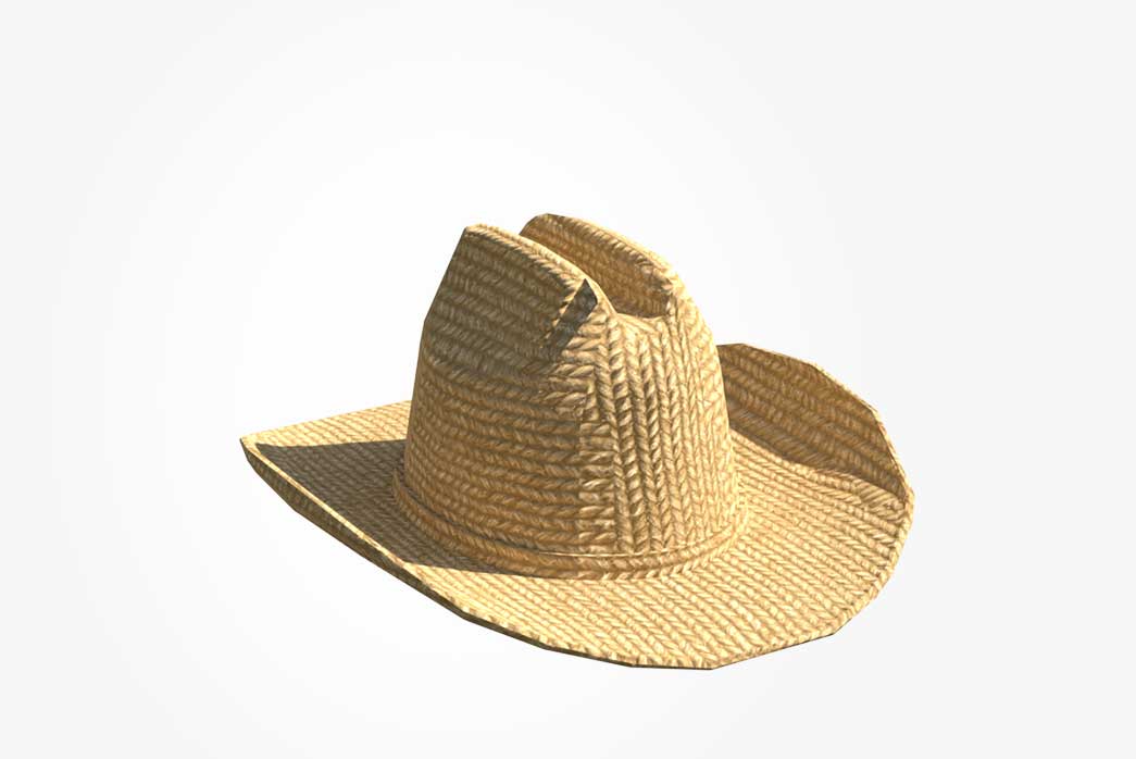 cowboy hat 3d model, 3d hat, 3d cowboy hat, 3d cap,