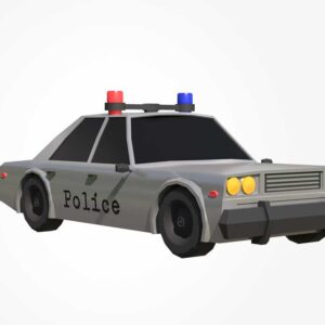 police car 3d model, 3d model police car, 3d vehicle, 3d cartoon vehicle,