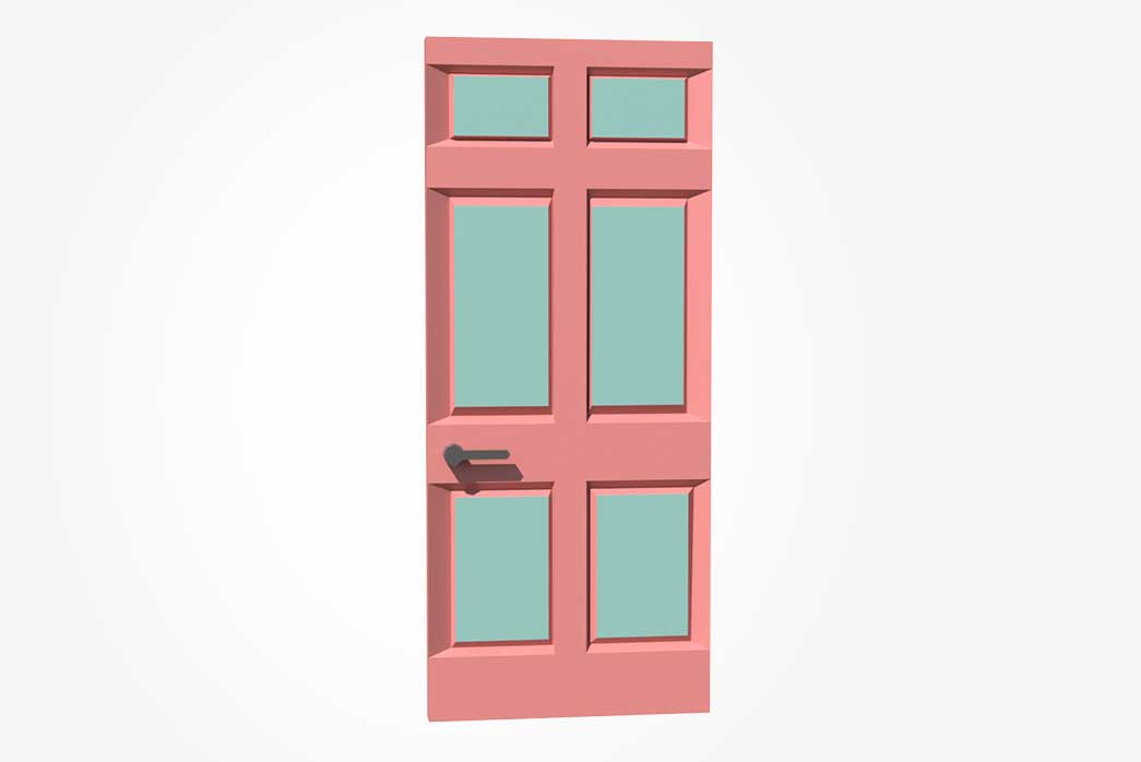 door 3d model, 3d model of door, low poly door 3d model, 3d doors and windows,