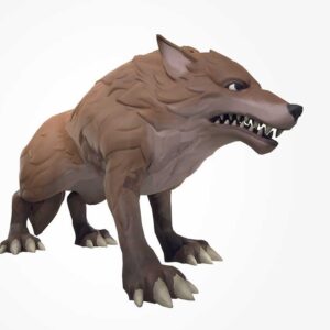 stylized wolf 3d model, stylized wild wolf 3d model, 3d wolf character, 3d wolf,