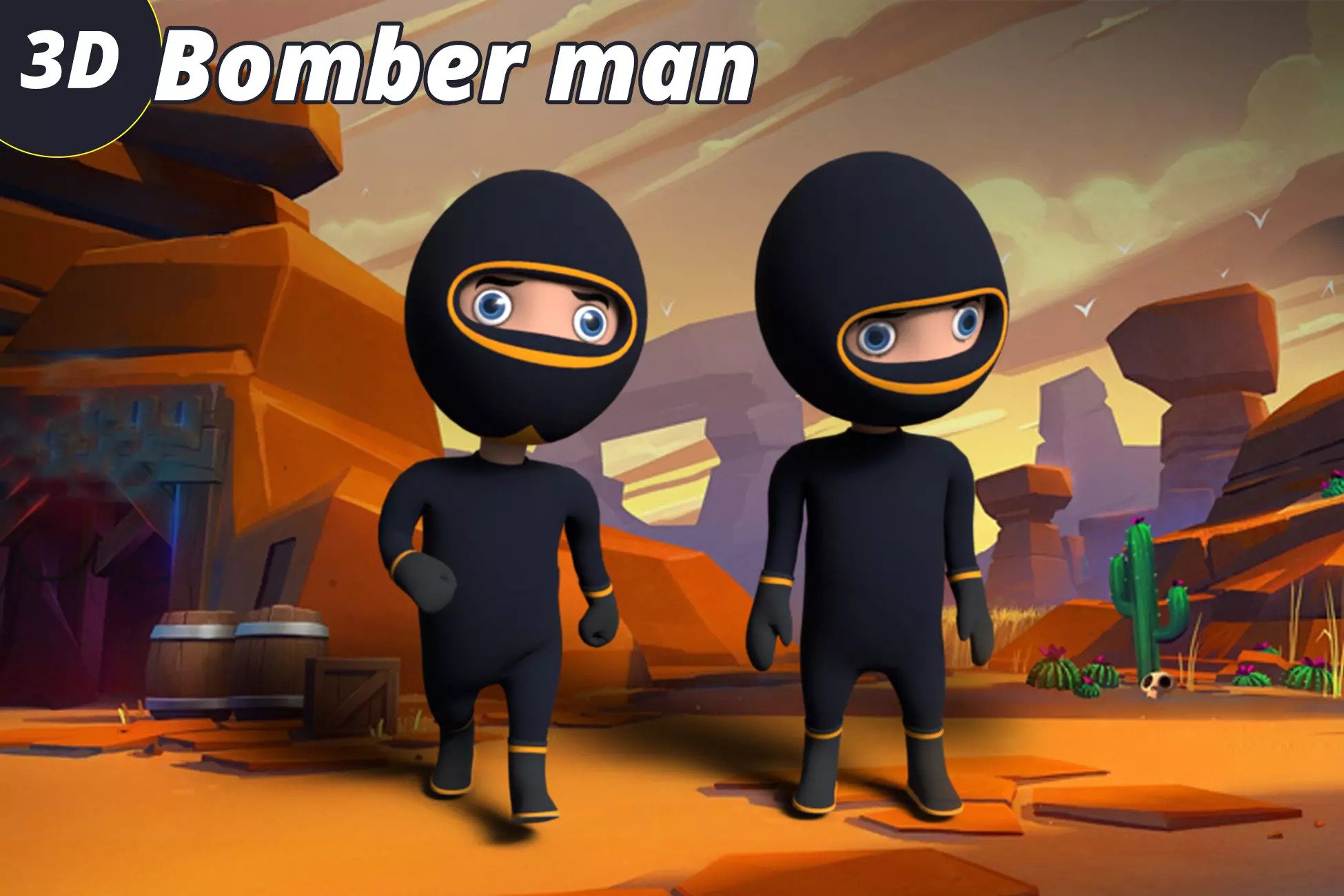 3d character, bomber man