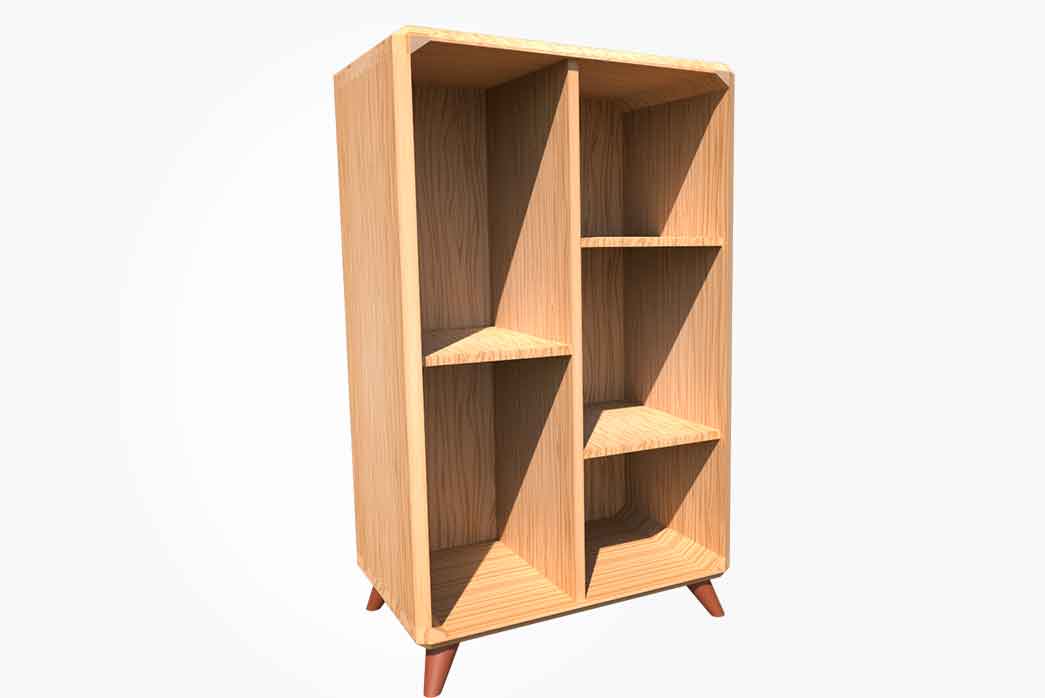 3d wooden cabinet